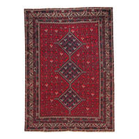 TEPPICH Gashgai Rot 332/239 cm Schurwolle - Rot, Textil (239/332cm) - Looma