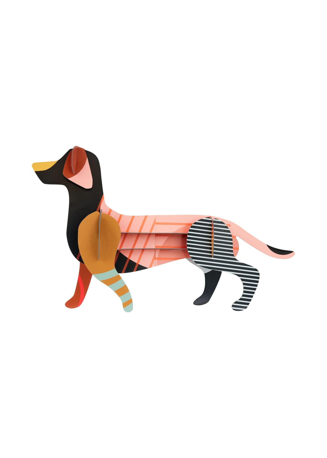 DEKOFIGUR Mobil Leucht Hund 13.6/35.3 cm - Multicolor, Wellpappe (0.55/35.3/59cm) - Studio Roof