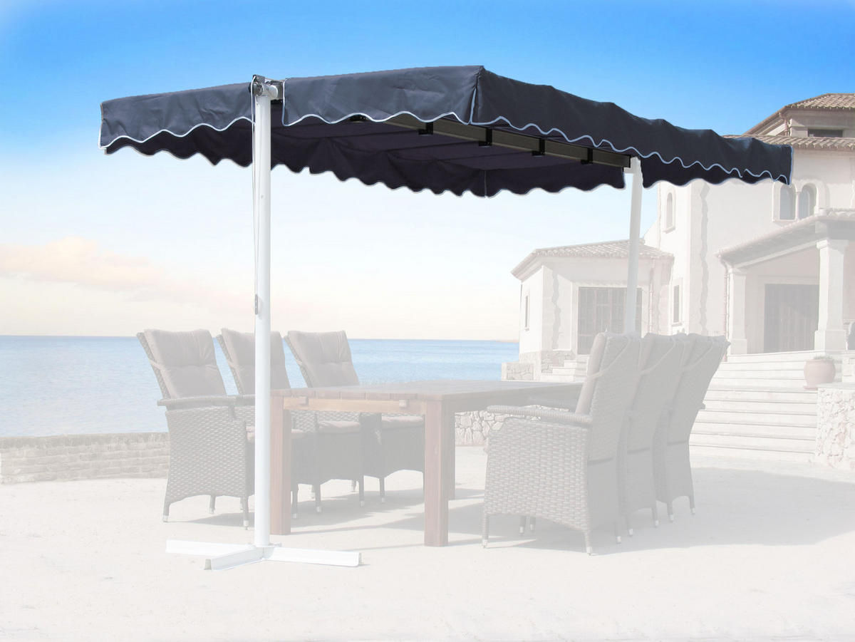 ERSATZDACH Markise Dubai 375x225 cm Grau - Grau, Textil (375/1/225cm) - QUICK STAR