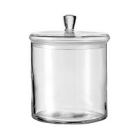 GLASDOSE MIT DECKEL HANDGEFERTIGT TOP transparent 1,5 Liter - Transparent, Glas (14.7/17.2/14.7cm) - Leonardo Living