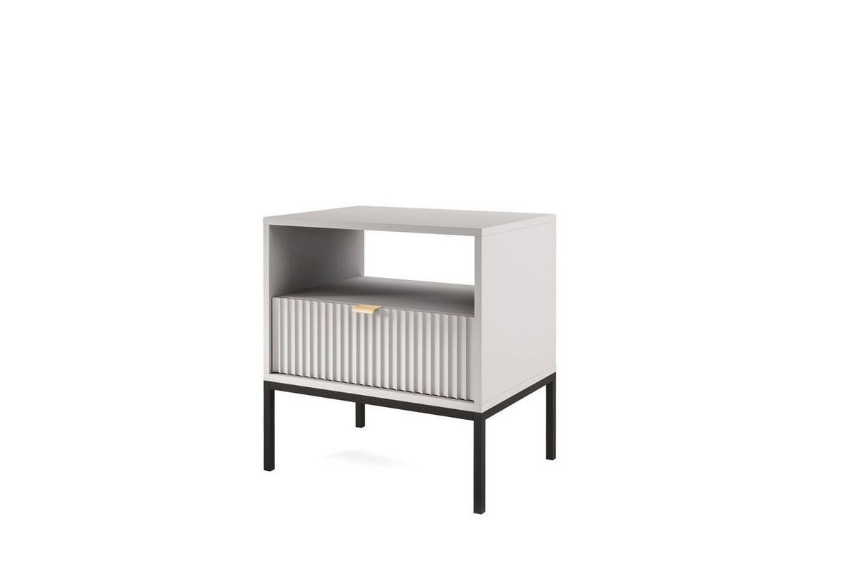 NACHTTISCH – S54 – 54 cm – NOVA – Grau - Grau, Holzwerkstoff (54/56/39cm) - hi-markt