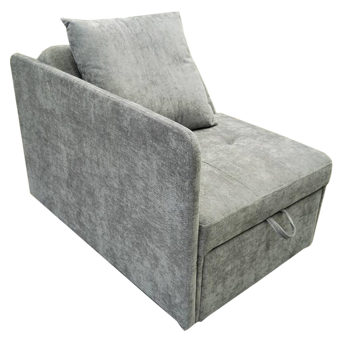 SOFABETT 177/68/65 cm Grau - Grau, Textil (68/65/177cm)