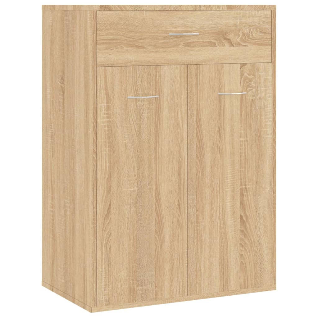 SCHUHSCHRANK Sonoma-Eiche 60x35x84 cm Holzwerkstoff - Braun, Holzwerkstoff (35/84/60cm) - furnicato