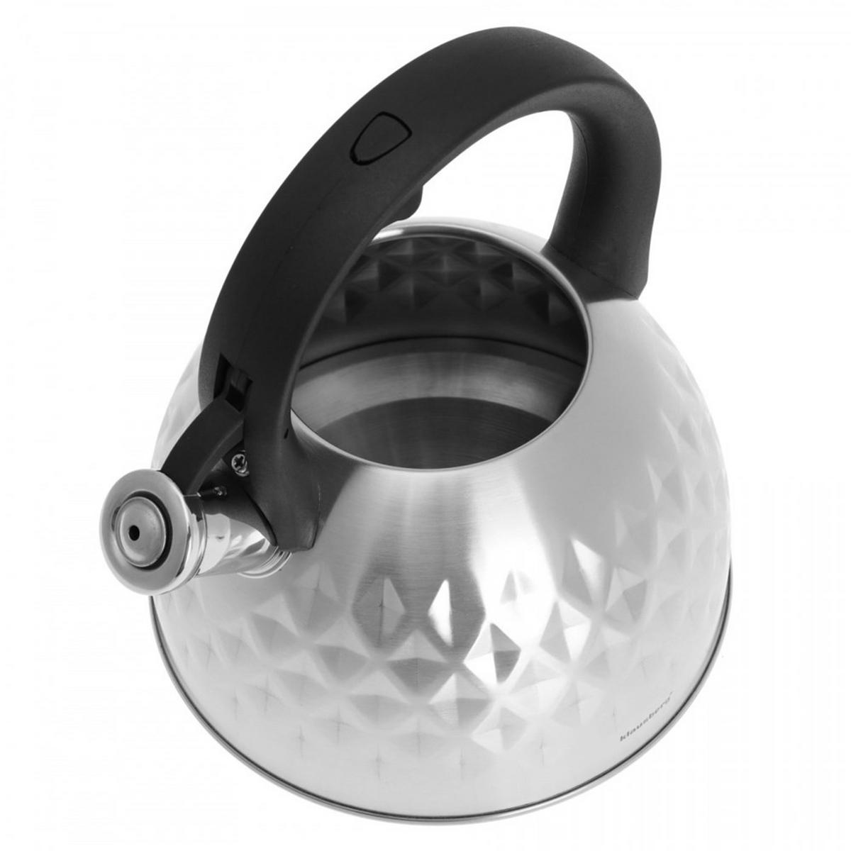 WASSERKESSEL Silber 25/22/24 cm KB7549 - Silberfarben, Metall (25cm) - Klausberg 