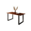 ESSTISCH POLLY - Schwarz/Braun, Holz/Metall (80/140/77cm) - SAM