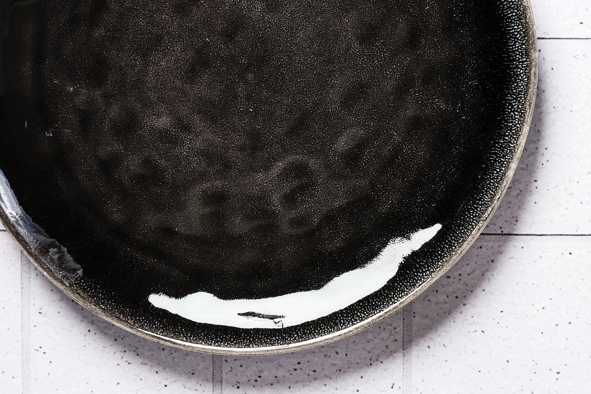 TELLER Moon Ø28,5cm - 6er-Set -Tintenfarben - Schwarz, Keramik (28.5cm) - Björn