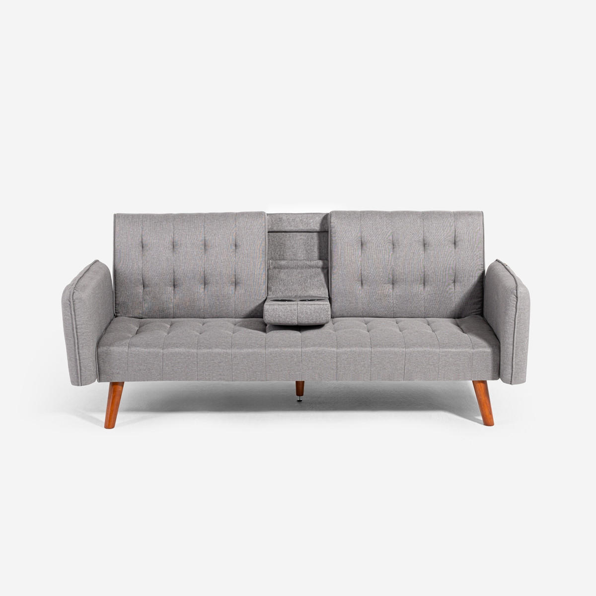 Pasmara Schlafsofa Grau 180x78x88 cm