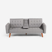 SCHLAFSOFA verstellbar Ember - Grau - Grau, Textil (180/78/88cm) - Pasmara
