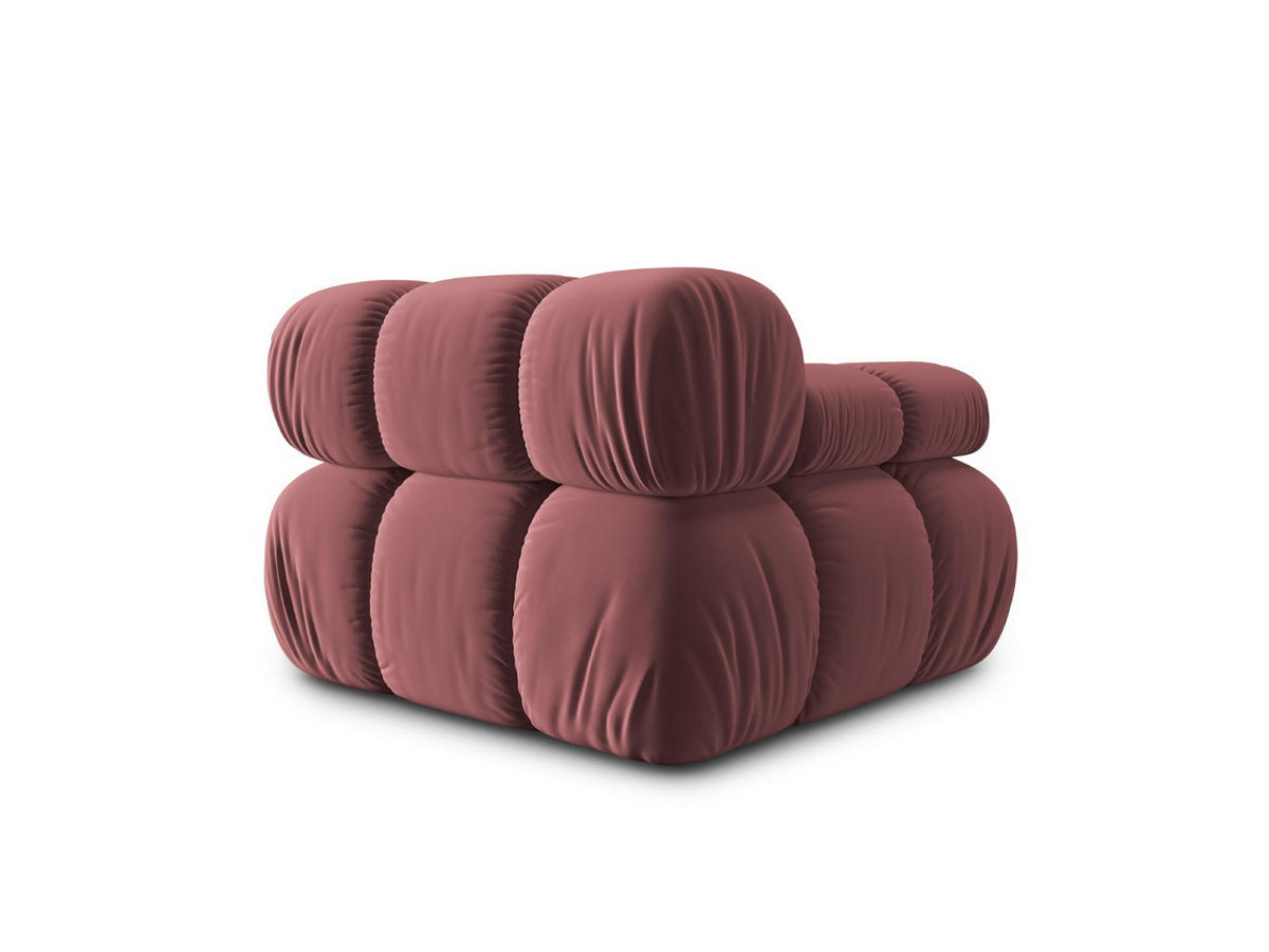 MODUL links Bellis aus Samt rosa - Pink, Textil (94/70/94cm) - Micadoni