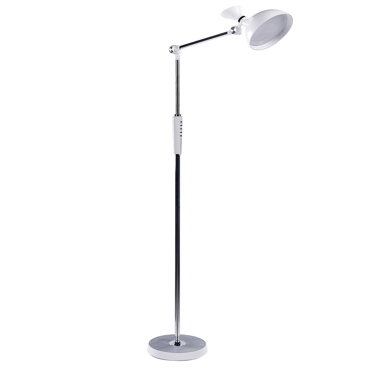 STEHLAMPE Andromeda 26/52/169 cm - Weiß, Kunststoff (26/27.2/169cm) - Beliani