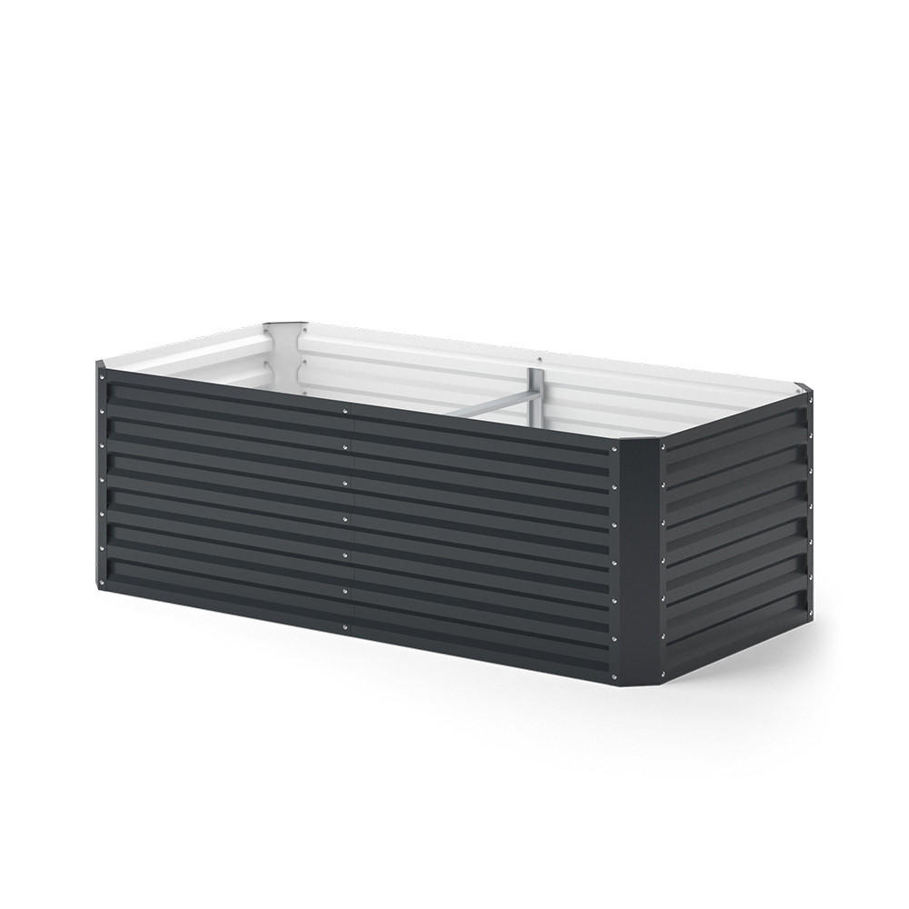 HOCHBEET Anthrazit 180 x 60 cm - Anthrazit, Metall (180/60/60cm) - OK-Living