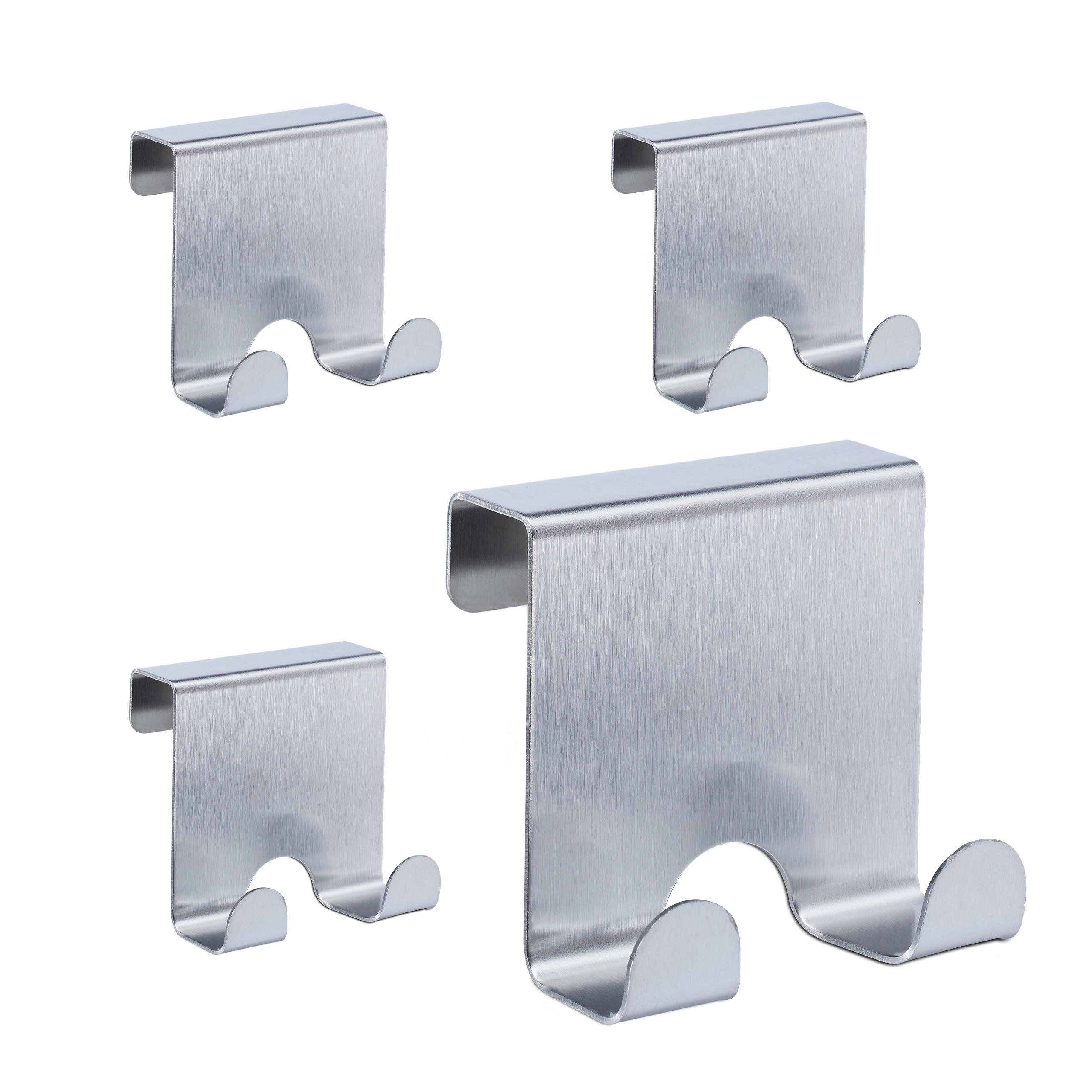 KROKAR silver 4-pack rostfritt st&aring;l dubbel Silverf&auml;rgad 6.5/7/5 cm