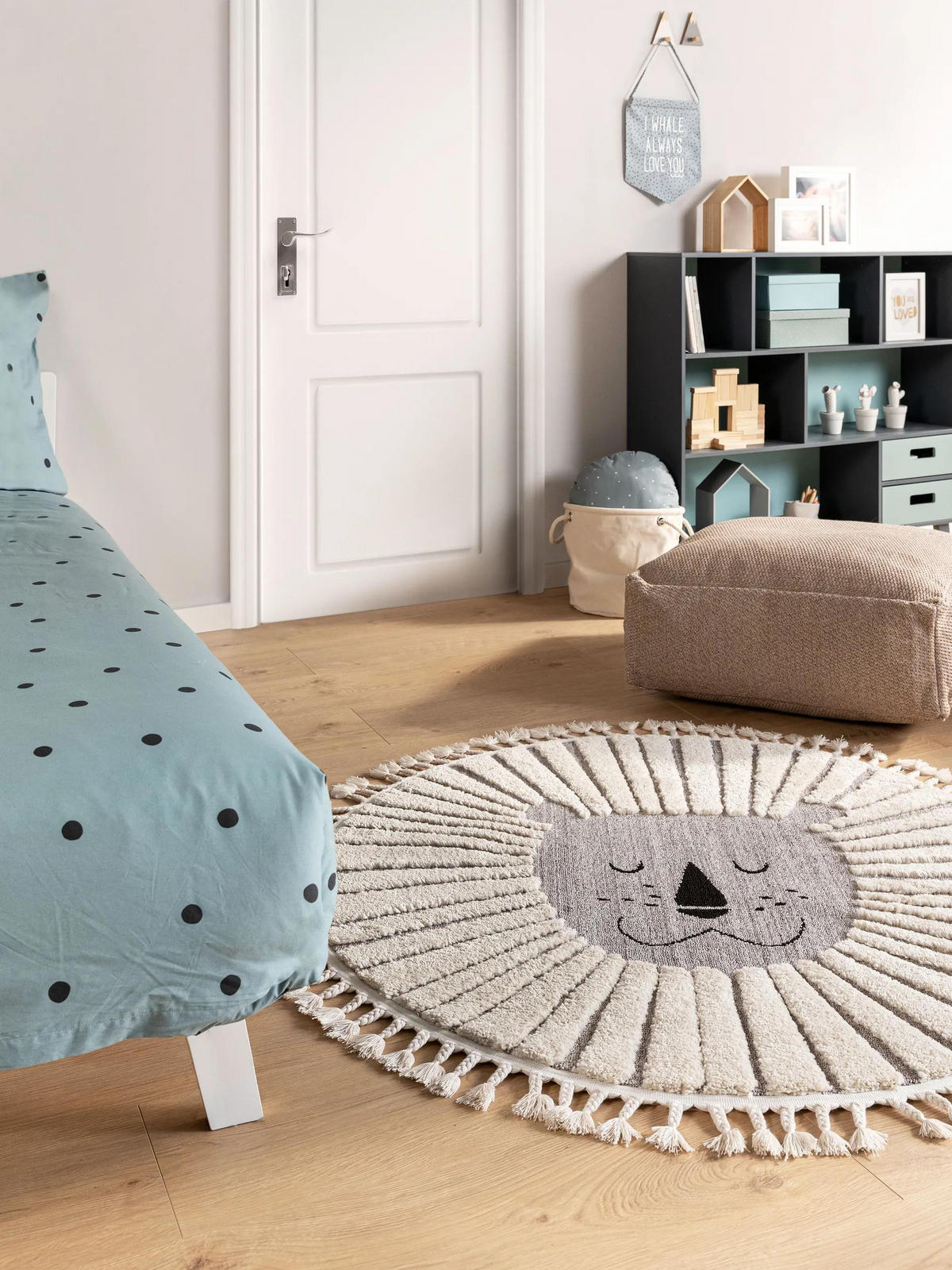 KINDERTEPPICH Momo Grau ø 120 cm rund - Grau, Textil (120/120cm) - Lytte