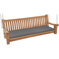 SCHAUKELBANK Muver Holz Dunkelgrau Hängebank - Dunkelgrau, Holz (180/62/70cm) - DELUKE