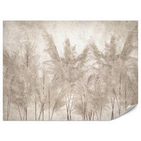 FOTOTAPETA Pre Spálňu Tráva Pampasová Vintage Béžová Boho 150 x 105 cm - hnedá/béžová, papier (150/105cm) - Muralo