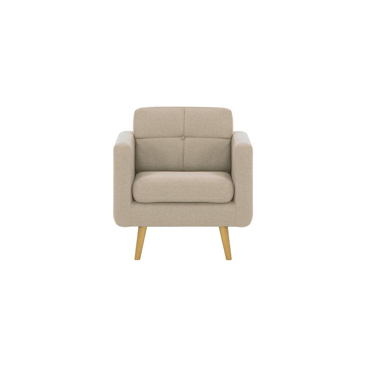 SESSEL Brest-Malmo 8 - Creme, Holz/Textil (80/84/81cm)