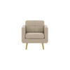 SESSEL Brest-Malmo 8 - Creme, Holz/Textil (80/84/81cm)