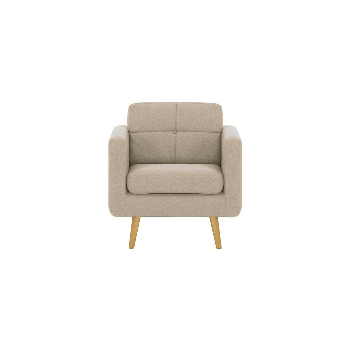 SESSEL Brest-Malmo 8 - Creme, Holz/Textil (80/84/81cm)