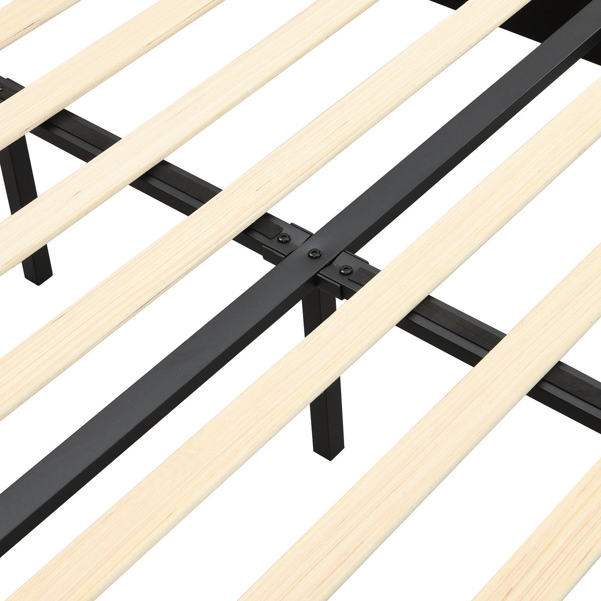 POLSTERBETT 140x190 Lattenrost Kopfteil Knopf Nieten Linen Beige - Beige, Naturmaterialien (140/190cm) - FLIEKS