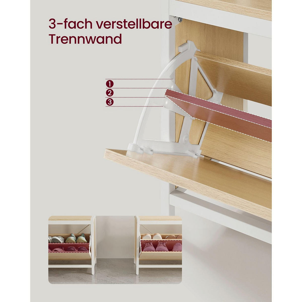 GARDEROBENSTÄNDER PRAGUE - Weiß, Holzwerkstoff (85/180/30cm) - Hansiro