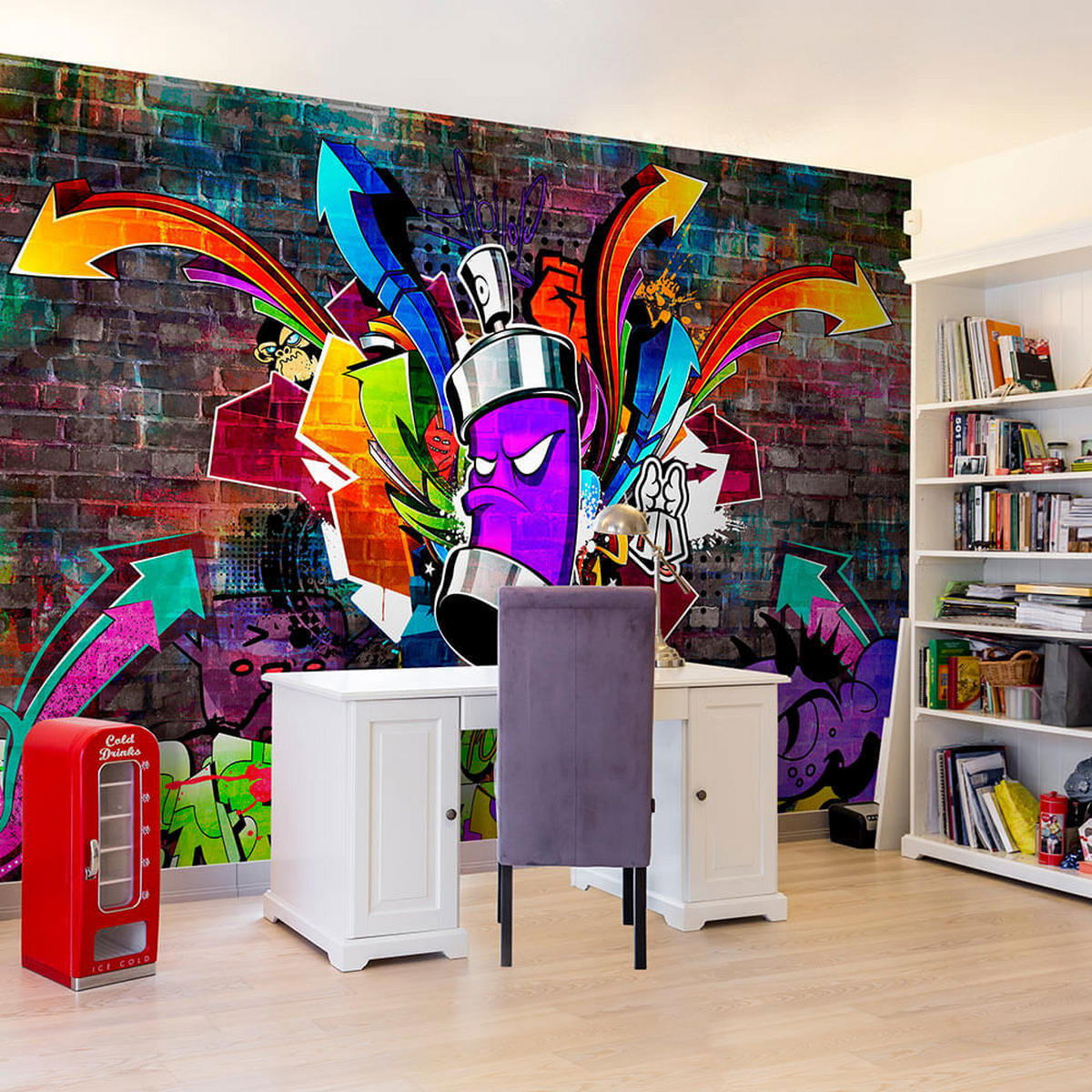 VLIESTAPETE 100/70 cm - Multicolor, Textil (100/1cm) - KUNSTLOFT
