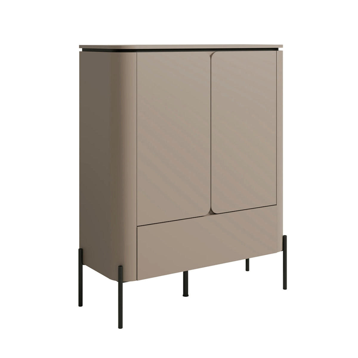 SIDEBOARD Taupe - Taupe, Holzwerkstoff (98/123.2/39.5cm) - Petits-meubles