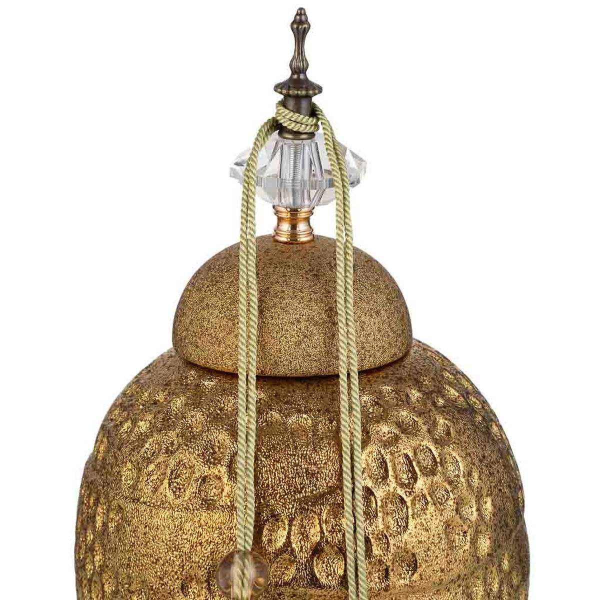 VASE aus Keramik, golden, 18x38cm - Goldfarben, Keramik (37.5cm) - Wanderlust