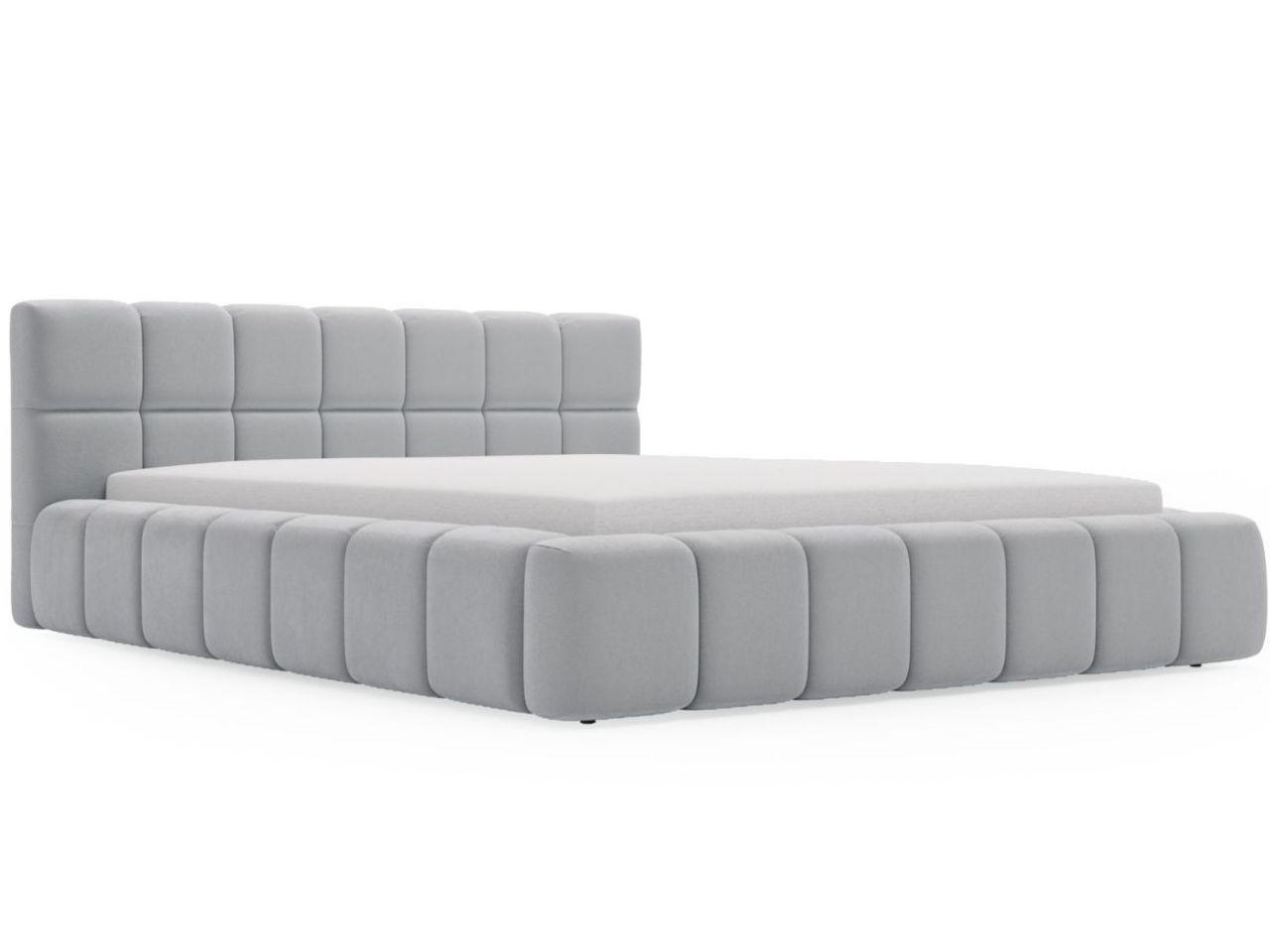 POLSTERBETT Alicante 180x200 Hellgrau - Hellgrau, Textil (180/200cm) - Graingold