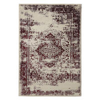 VINTAGE-TEPPICH Suki 300/400 cm - Rot/Creme, Kunststoff (300/400cm) - benuta