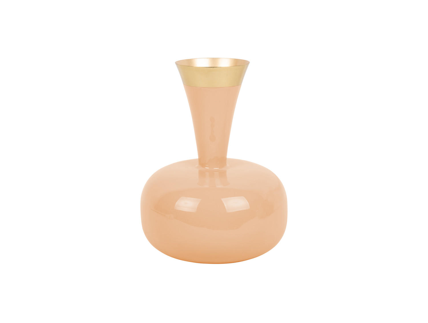 VASE Yara 17/17/24 cm - Orange, Metall (24cm) - Present Time