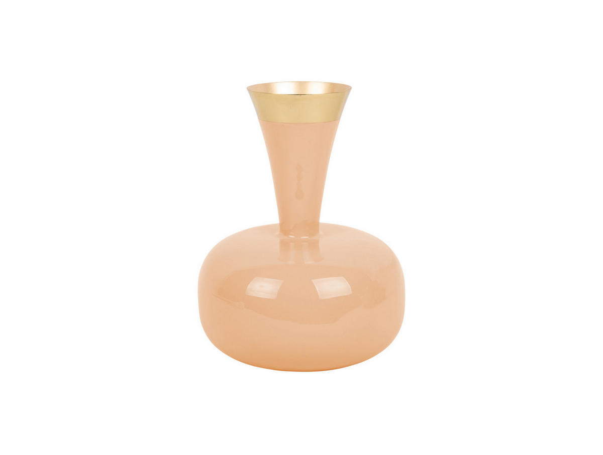 VASE Yara 17/17/24 cm - Orange, Metall (24cm) - Present Time