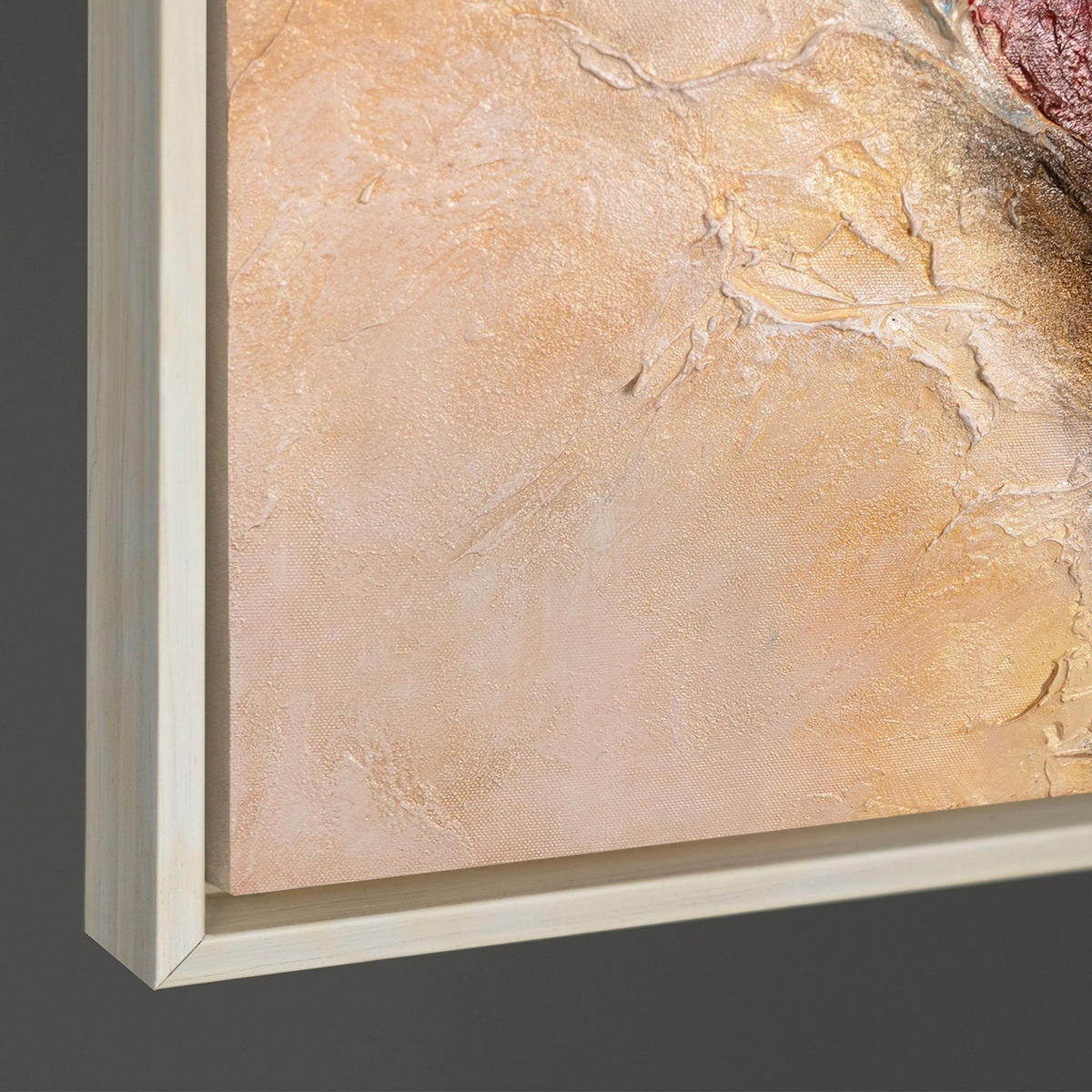 GEMÄLDE Musik in Farbe Schattenfugenrahmen Beige 120x80 cm - Beige, Holz (120/80cm) - YS-art gallery