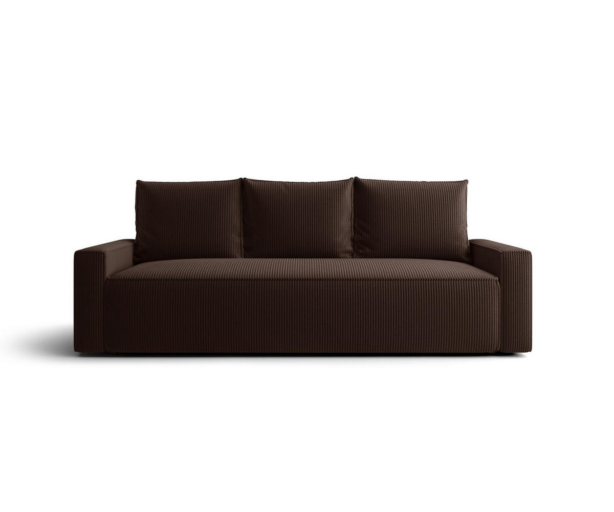 SOFA mit Schlaffunktion SAVIO Poso 06 - Braun, Textil (232/90/90cm) - Bedante