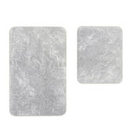 BADEMATTE Set 2tlg HELLGRAU - Hellgrau, Textil (60/100cm) - ROLFNERS