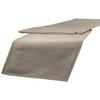 XL-TISCHLÄUFER Samt&Sonders taupe 220/40 cm - Taupe, Textil (40/220cm) - beties Heimtextil