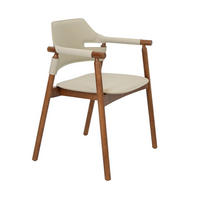 STUHL Stuhl aus regeneriertem Leder in Sandfarbe 61/56/79 cm - Sandfarben/Gelb, Leder/Holz (61/79/56cm) - ANGEL CERDA