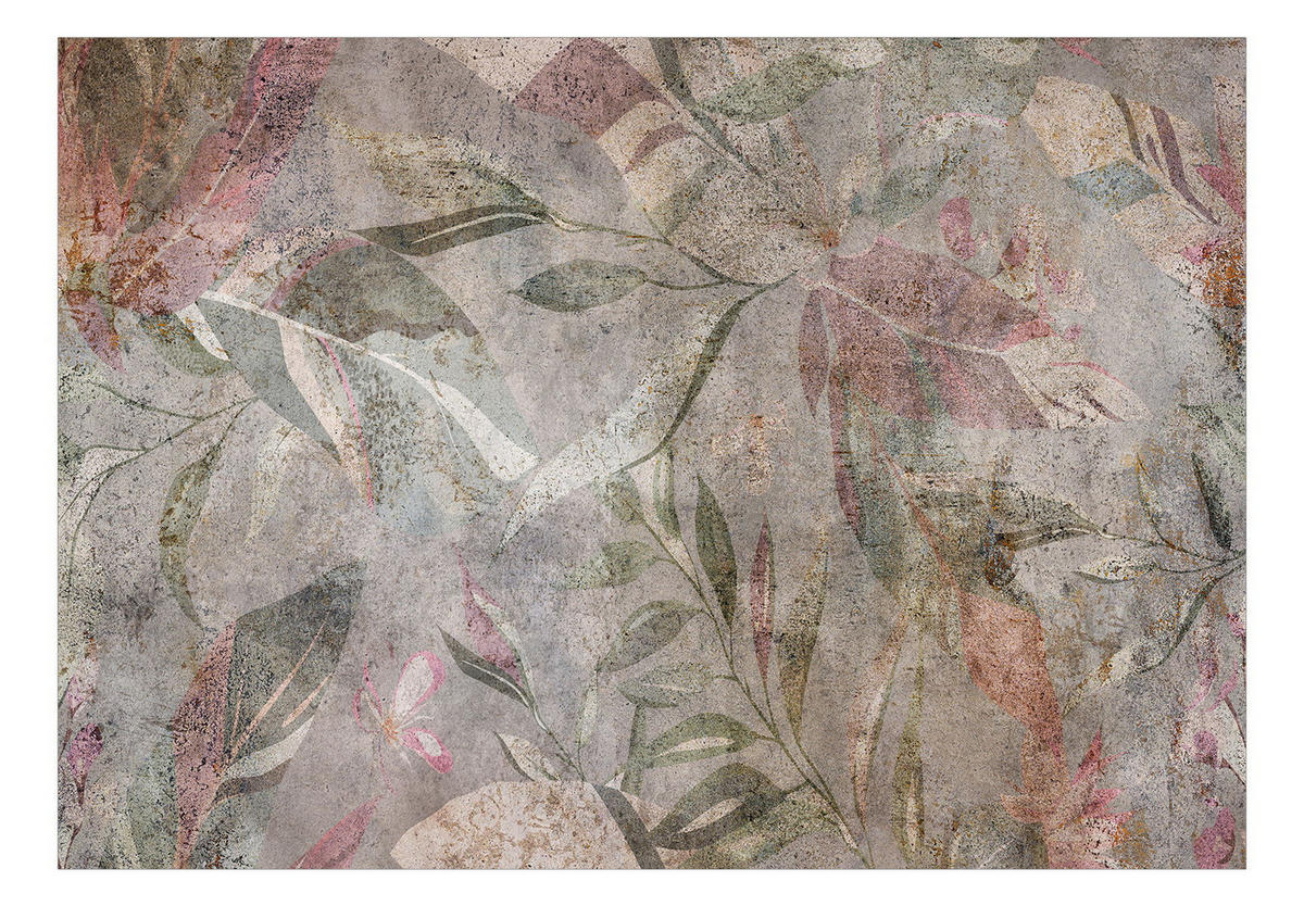 SELBSTKLEBENDE FOTOTAPETE 245/175 cm - Grau/Grün, Kunststoff/Textil (245/1cm) - KUNSTLOFT