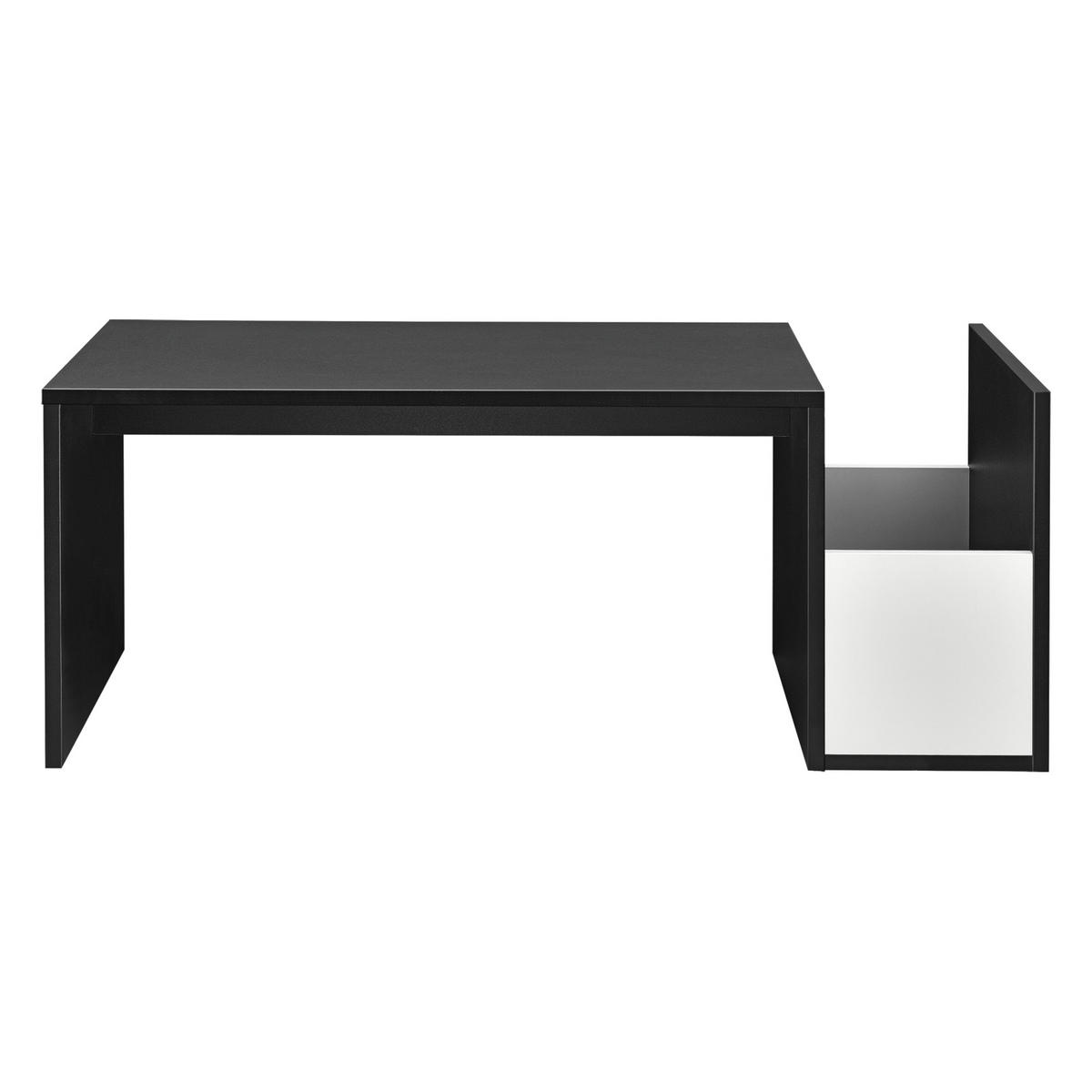 COUCHTISCH Bollnäs 90/45/35 - Schwarz, Holzwerkstoff (45/90/35cm) - [en.casa]