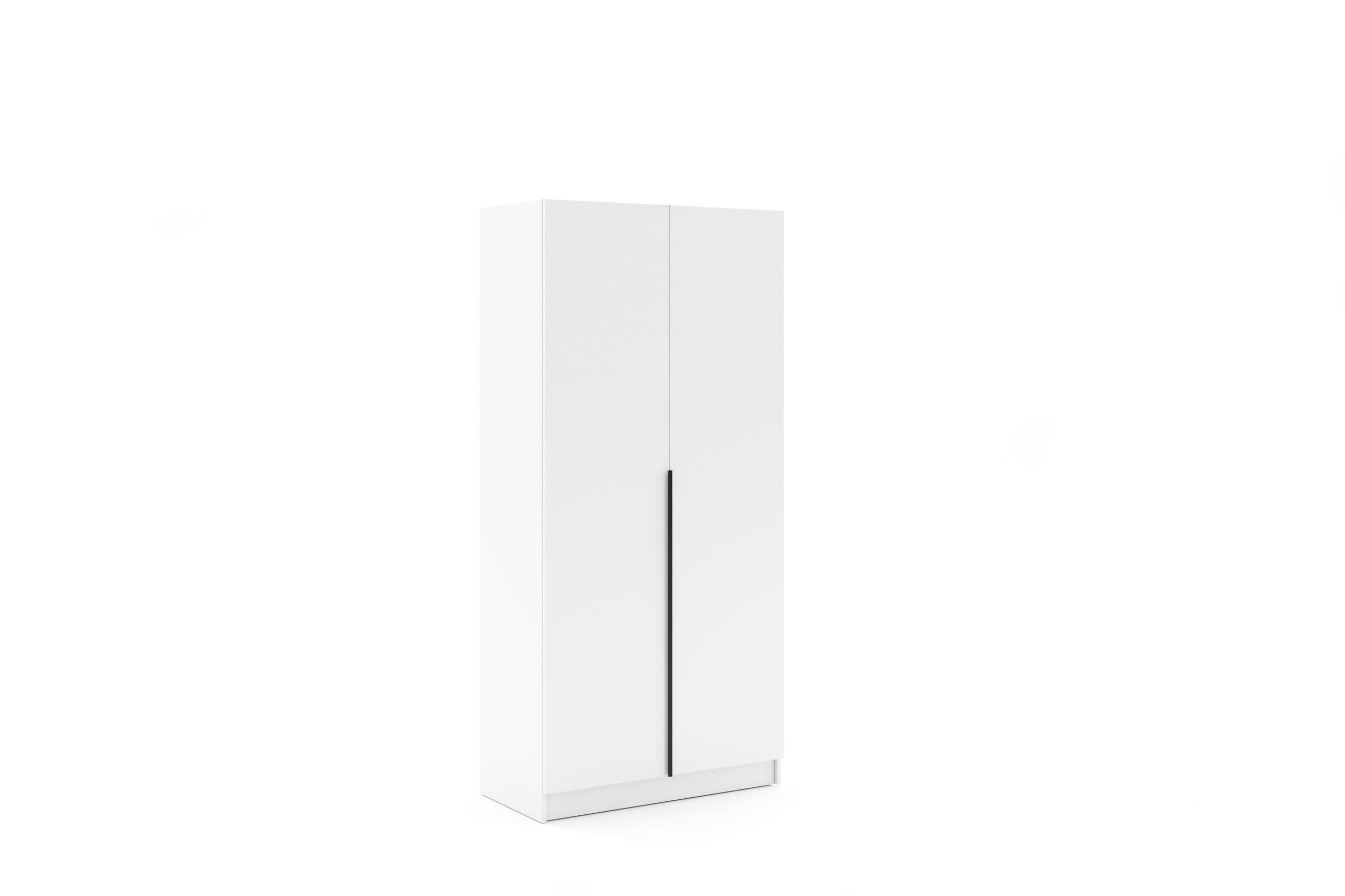 KLEIDERSCHRANK Riva 100 - Weiß - Weiß, Holzwerkstoff (100/215/42cm) - BM-Möbel