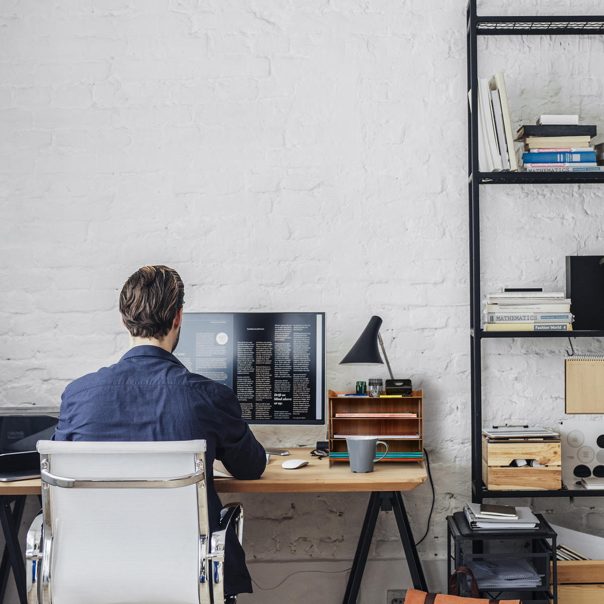 ZÁSOBNÍK na listy - biela, kompozitné drevo (32.5/27/25cm) - Relaxdays