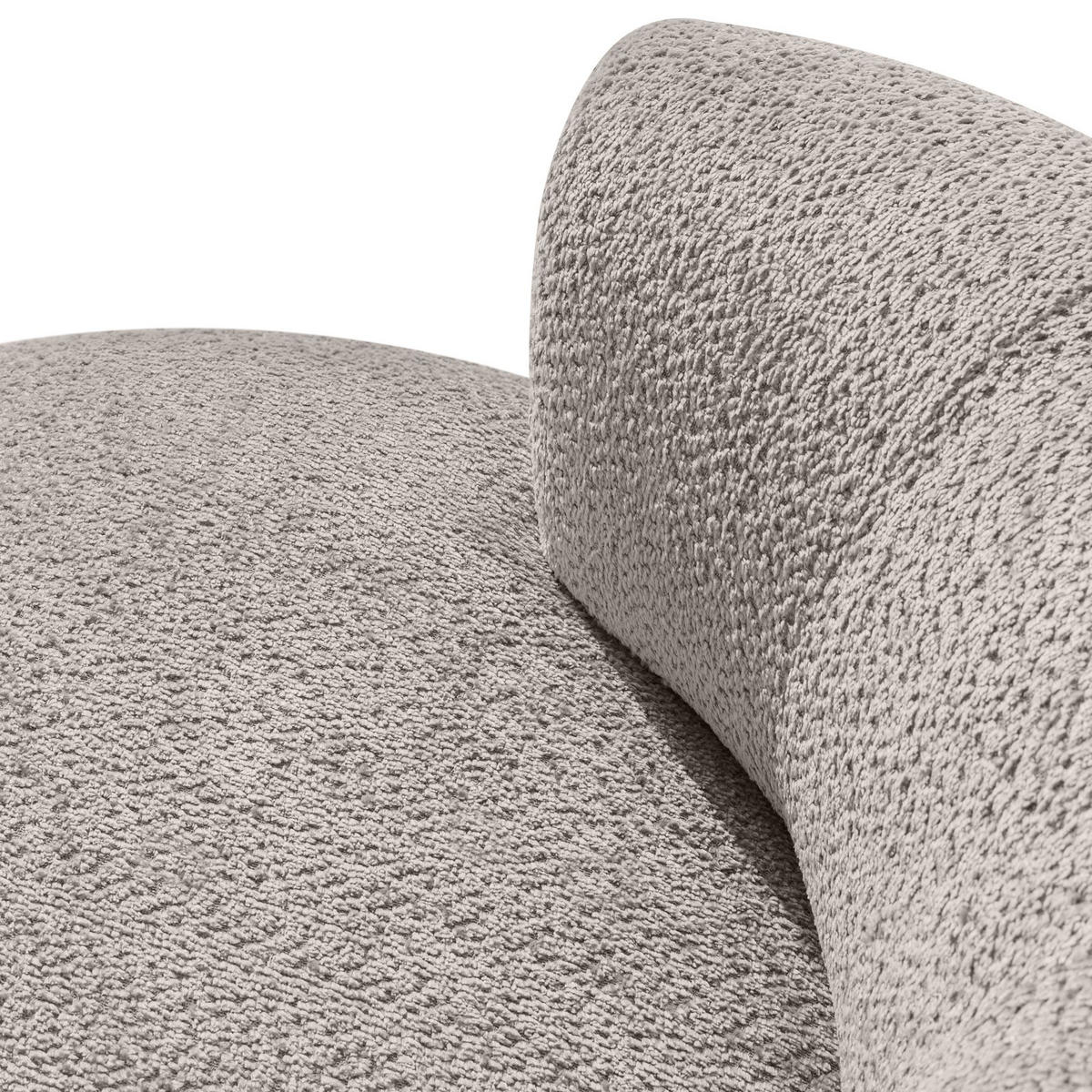 DREHSESSEL VIRA, Kühles Braun, Chenille - Graubraun/Schwarz, Holz/Holzwerkstoff (105/76/100cm) - KONSIMO®