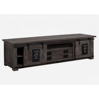 TV-BOARD Mango 180x55x50 grau lackiert RAILWAY #246 - Grau, Holz (180/50/55cm) - Massivmoebel24
