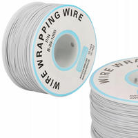 KABEL Kynar - 0,25 mm AWG 30, Außendurchm. 0,6 mm, 200 m, verzinntes Kupfer, 300 V, -60 bis 200 °C - Multicolor, Kunststoff/Metall (10/10/10cm)
