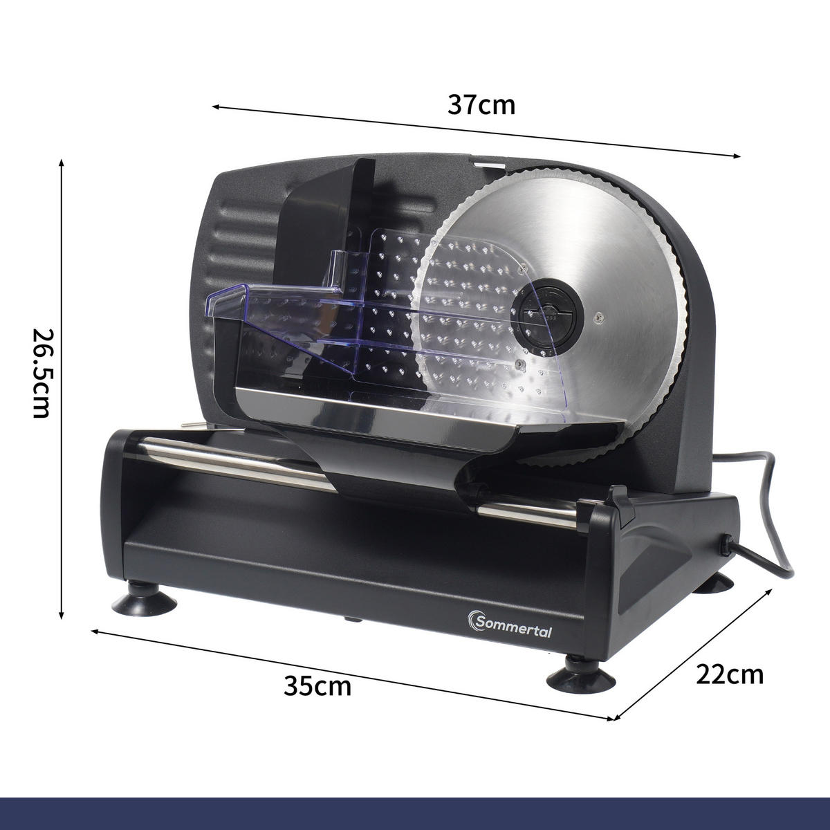 ALLESSCHNEIDER AS190 DUAL 200W - Schwarz, Kunststoff - Sommertal