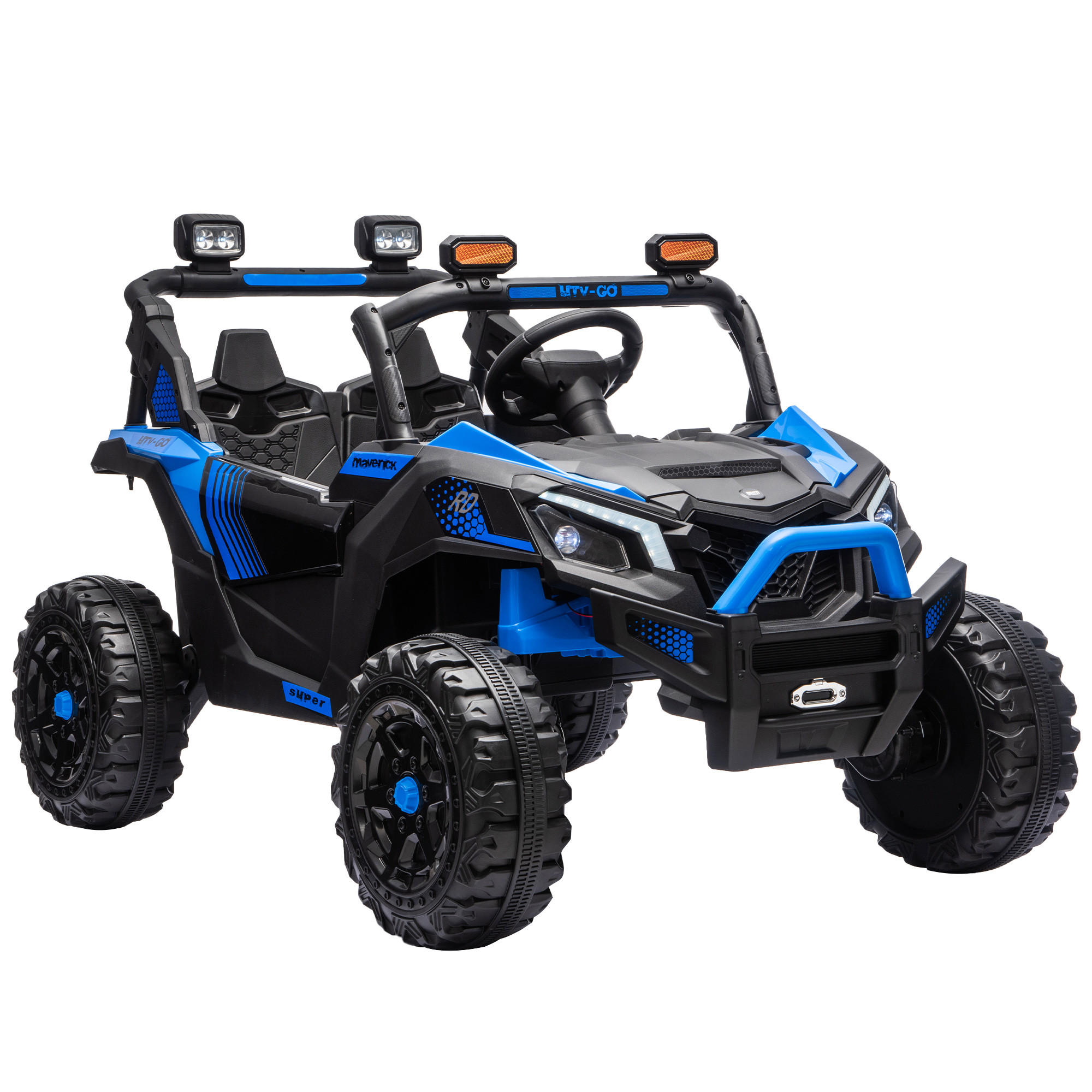 Aiyaplay Kinder-Elektroauto Blau 79x77x121 cm