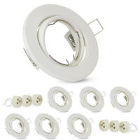 ZAPUŠTĚNÉ bodové svítidlo Adorf II 9/9/3 cm (sada 6 ks) - bílá, kov (9/9/3cm) - Nettlife