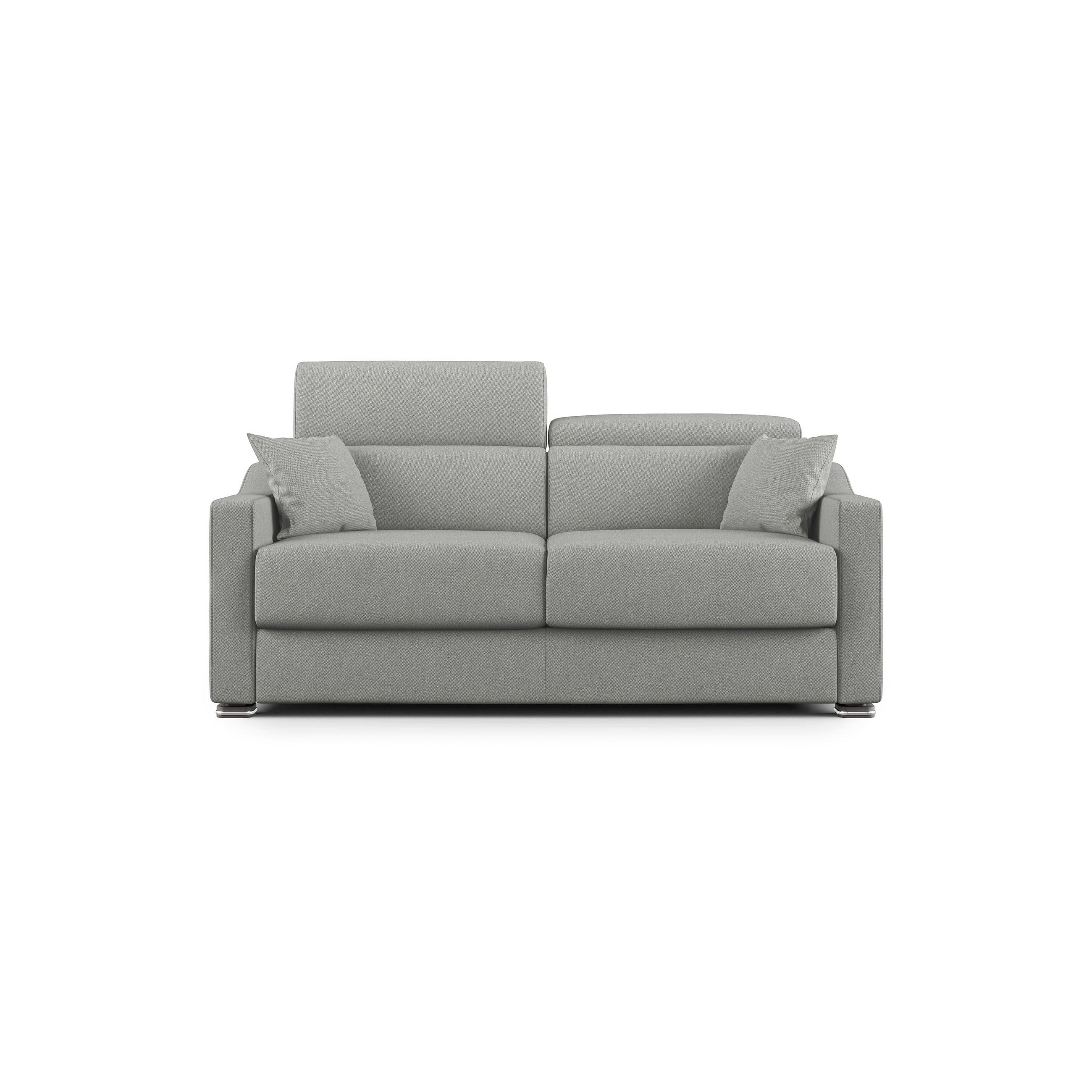 Thumbnail - Divani.store Schlafsofa, Grau, Textil, 211x100x98 cm, Wohnzimmer, Sofas & Couches, Schlafsofas