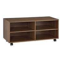 LOWBOARD Gränne - Dunkelbraun, Holzwerkstoff/Kunststoff (90/40.5/35cm) - [en.casa]