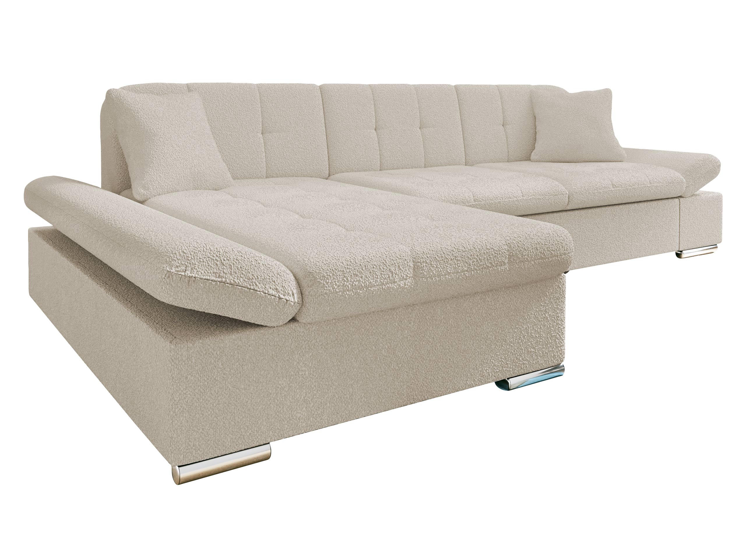 ECKSOFA Malwi Premium, Seite: Links - Hellbraun, Holz/Textil (278/161cm) - MIRJAN24