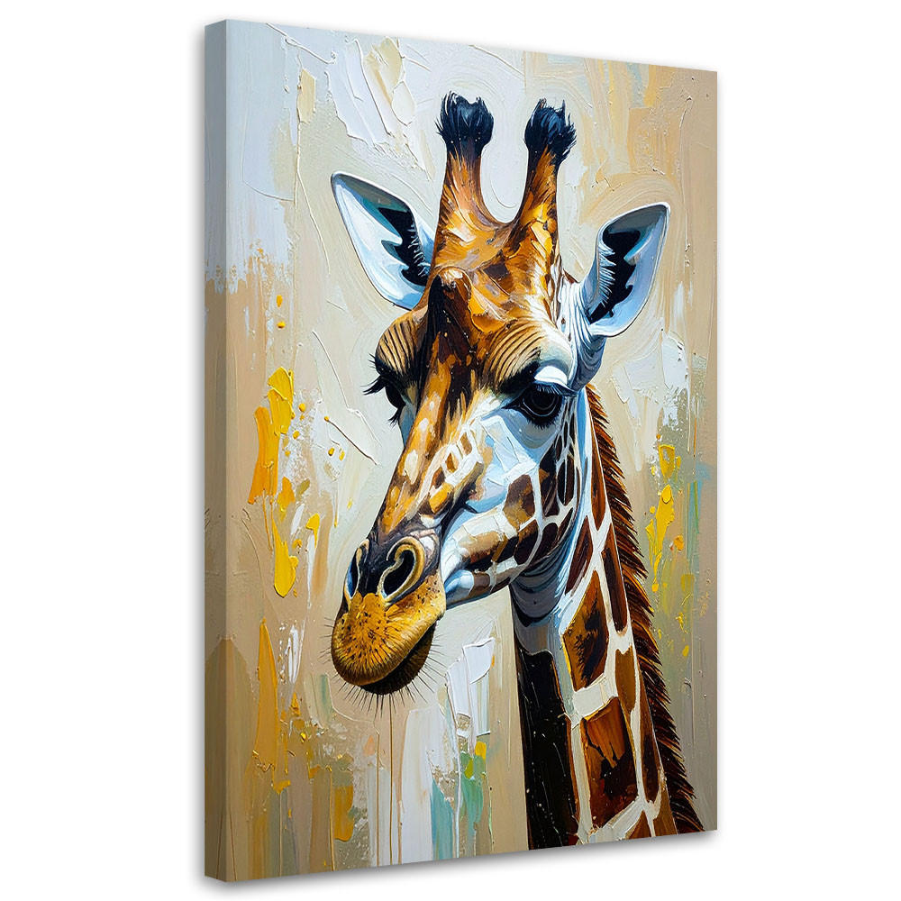 Feeby Leinwandbild Beige 70x100 cm